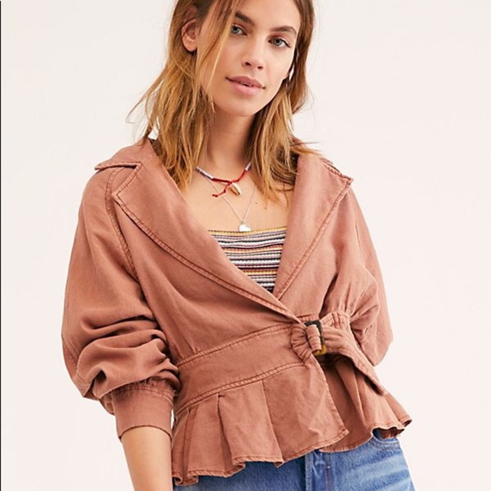 NWT Free People linen jacket